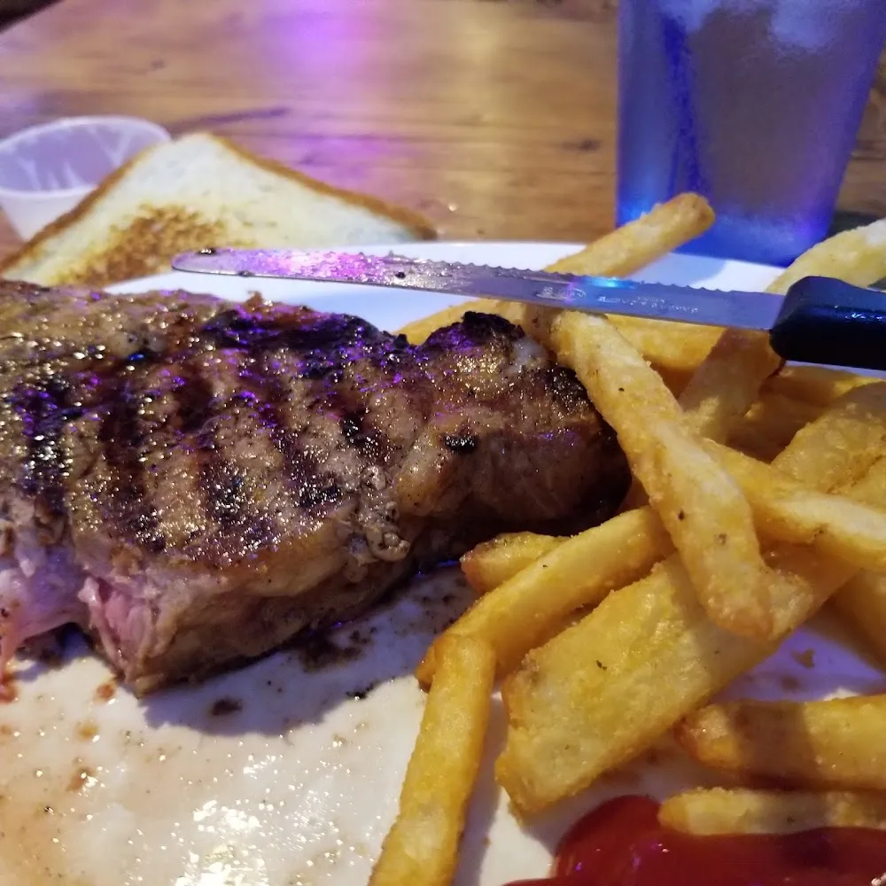 Ribeye Steak Fries and Texas Toast